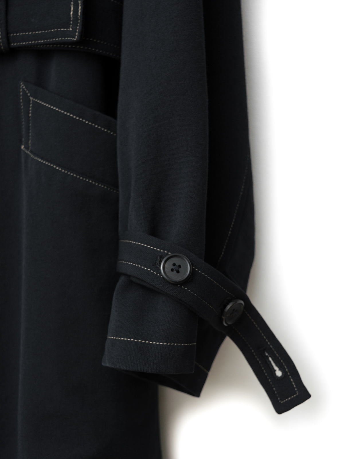 Belted Mackinaw Coat Black