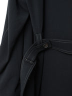 Belted Mackinaw Coat Black