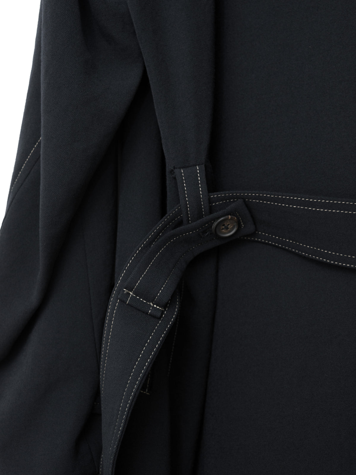 Belted Mackinaw Coat Black