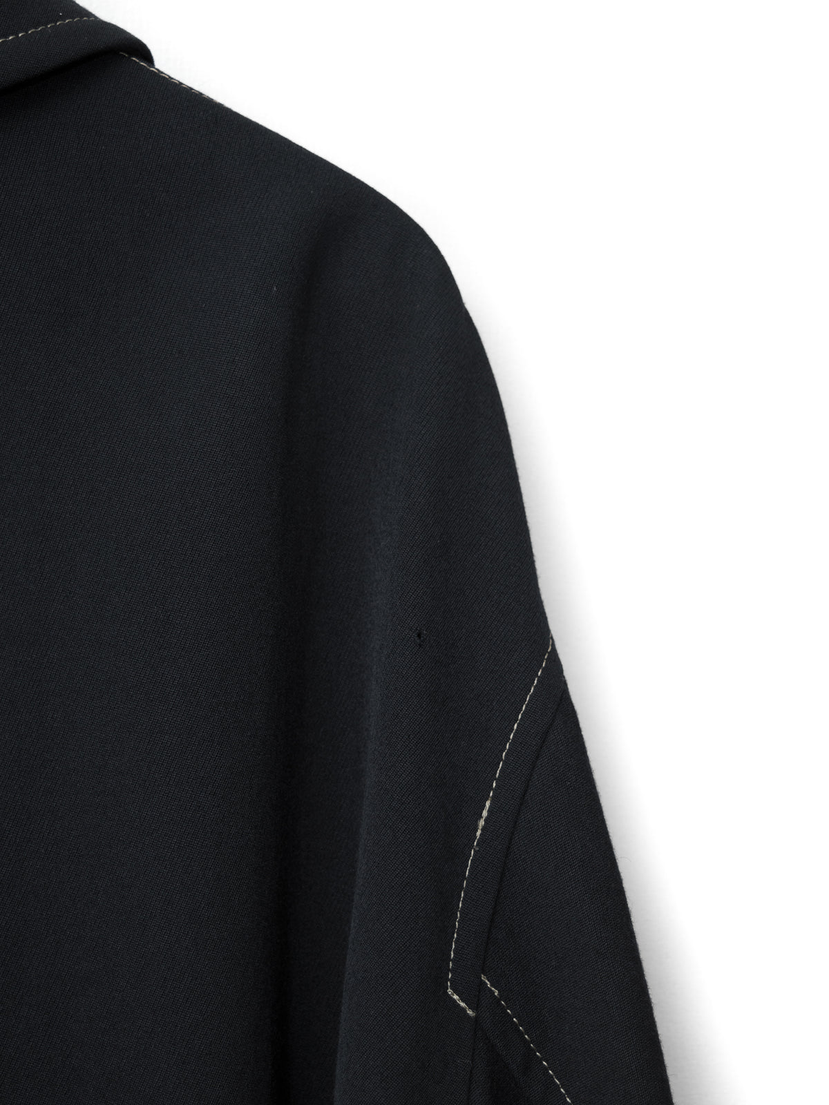 Belted Mackinaw Coat Black