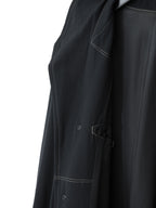Belted Mackinaw Coat Black