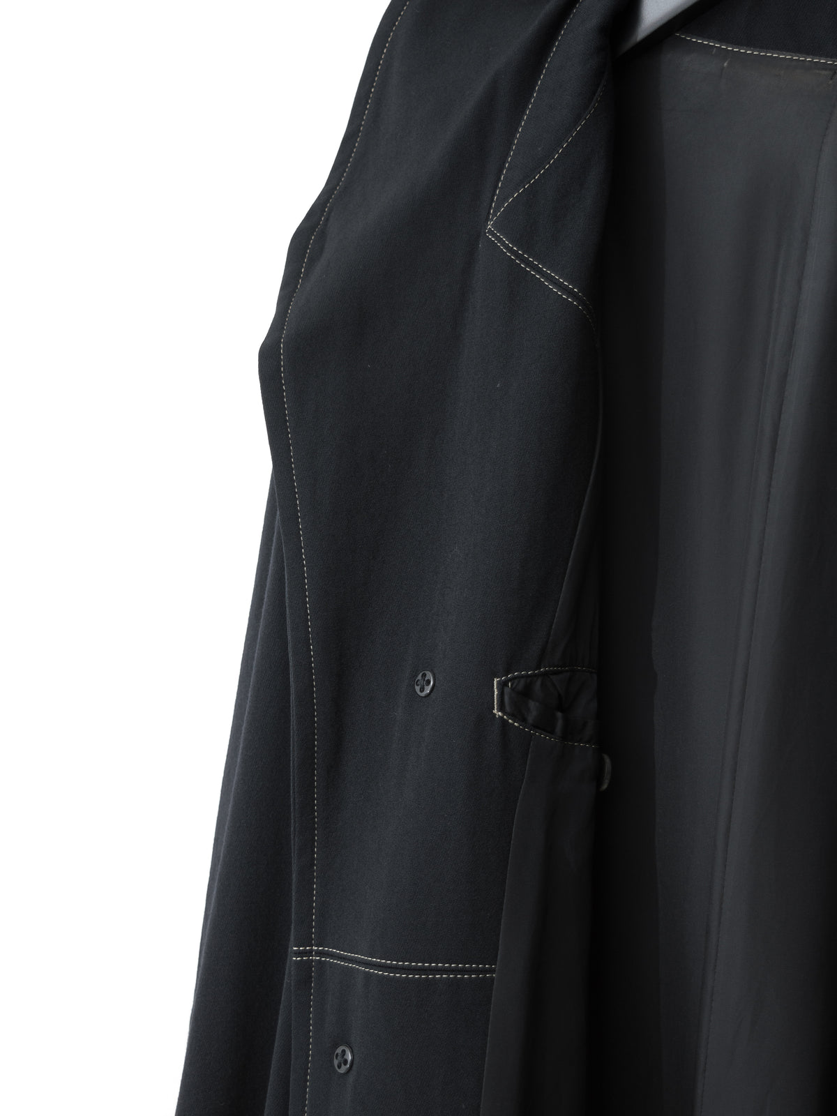 Belted Mackinaw Coat Black