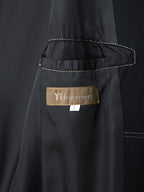 Belted Mackinaw Coat Black