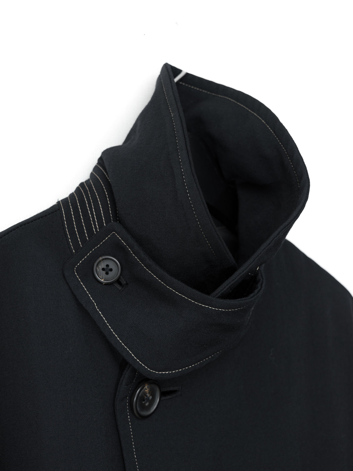 Belted Mackinaw Coat Black