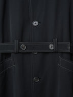 Belted Mackinaw Coat Black
