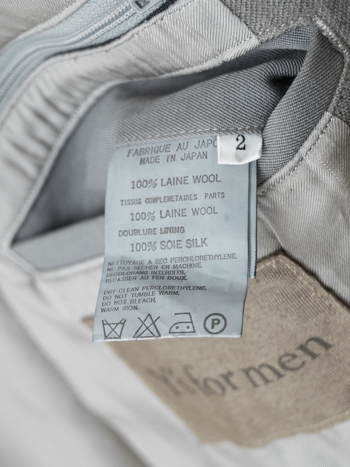 A/W 03 Garment Dyed Tailored Jacket Ash