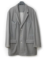 A/W 03 Garment Dyed Tailored Jacket Ash