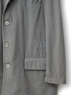A/W 03 Garment Dyed Tailored Jacket Ash