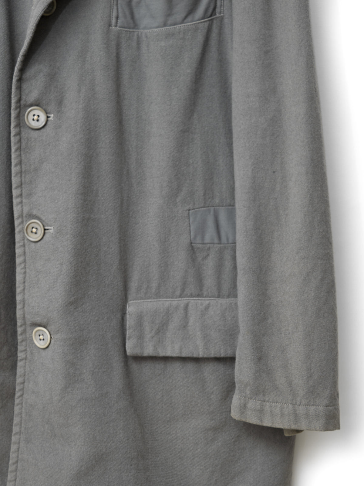 A/W 03 Garment Dyed Tailored Jacket Ash
