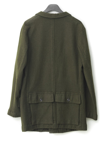tailored hunting jacket moss ∙ shrunken wool ∙ small