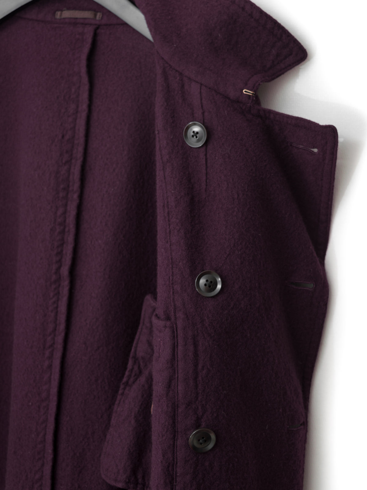 Unstructured Peacoat Mulberry