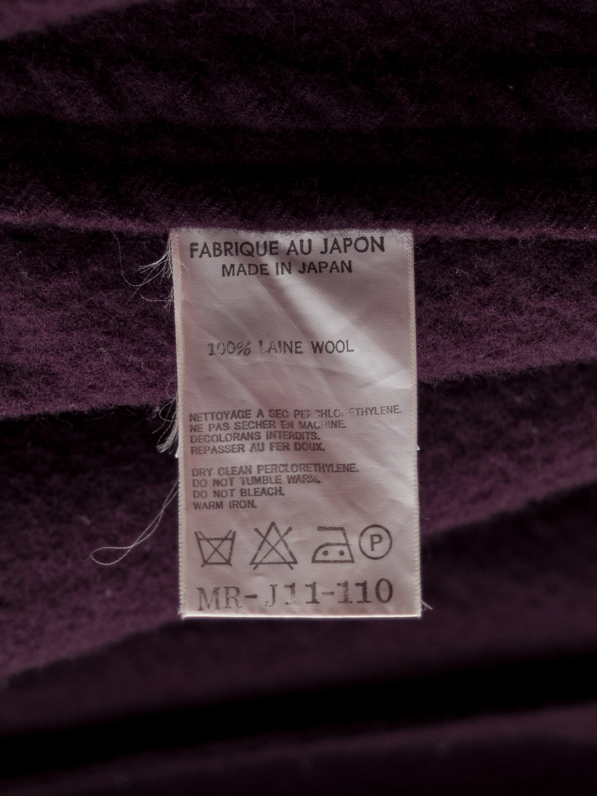 Unstructured Peacoat Mulberry