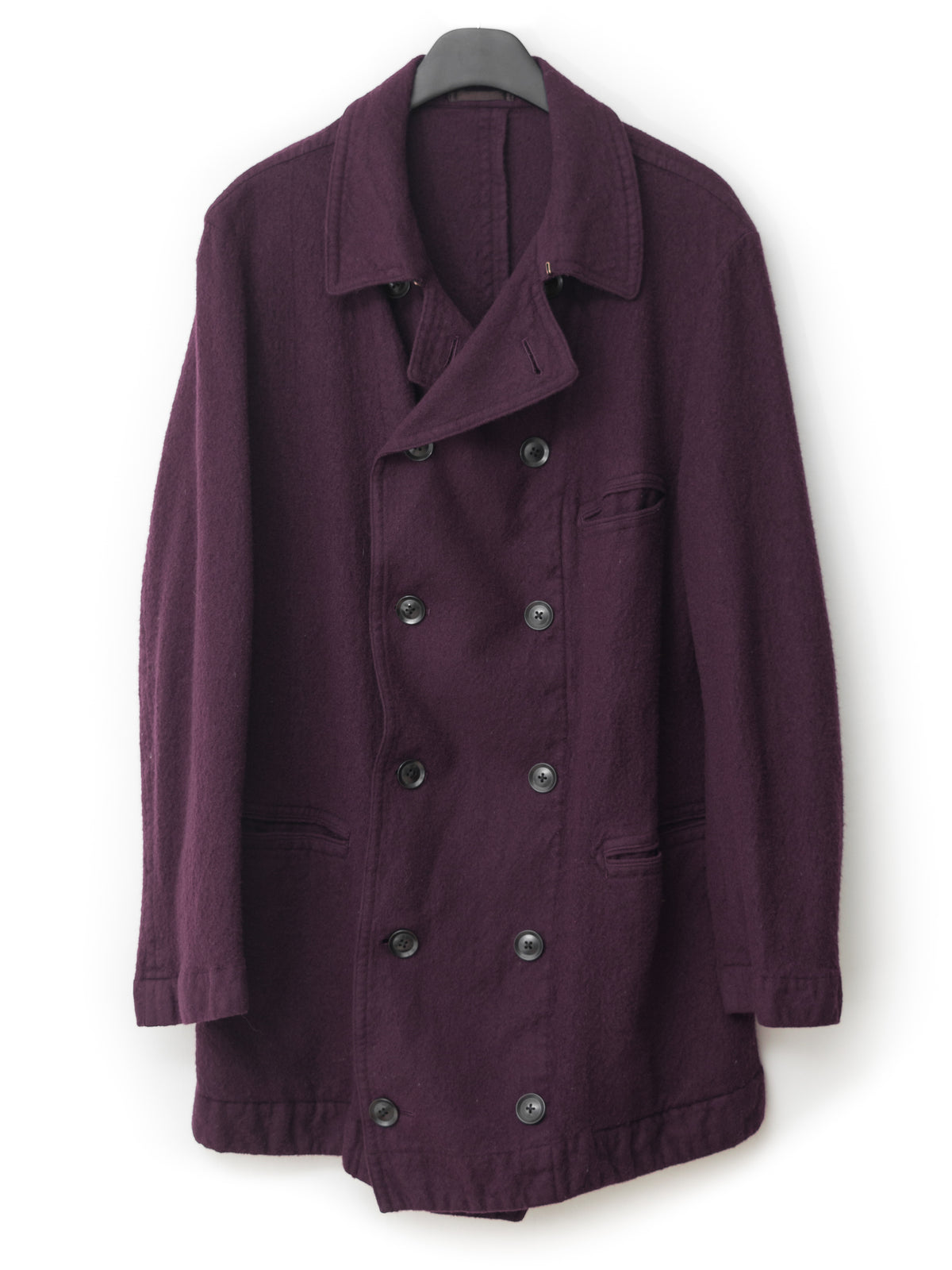 Unstructured Peacoat Mulberry