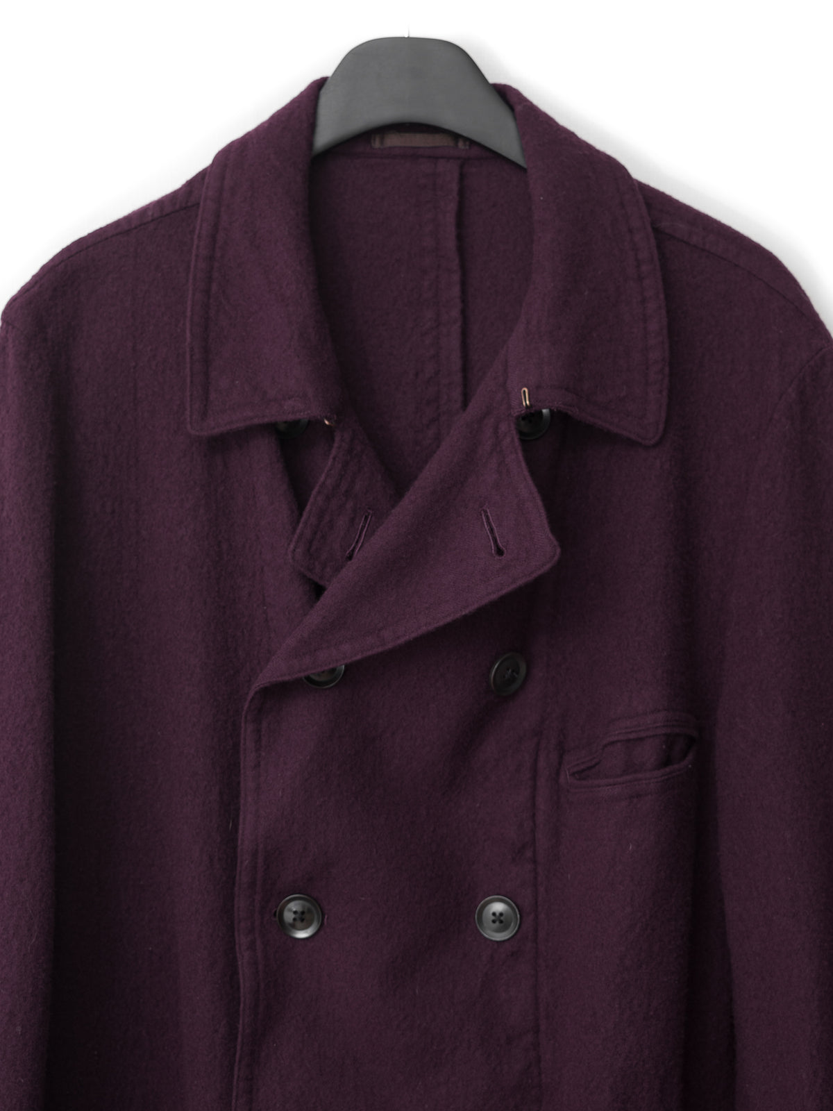 Unstructured Peacoat Mulberry