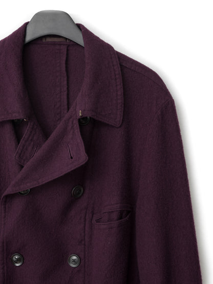 unstructured peacoat mulberry ∙ shrunken wool ∙ medium