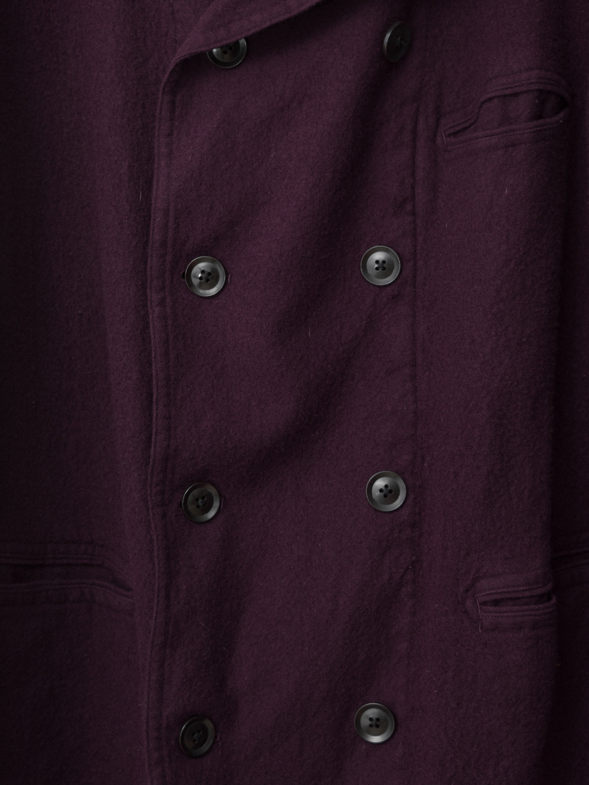 Unstructured Peacoat Mulberry