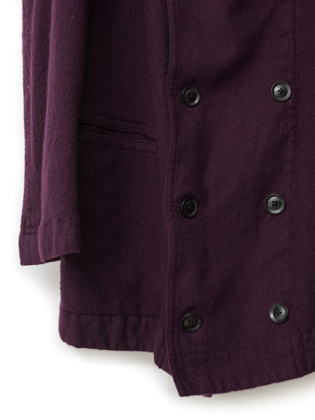 Unstructured Peacoat Mulberry