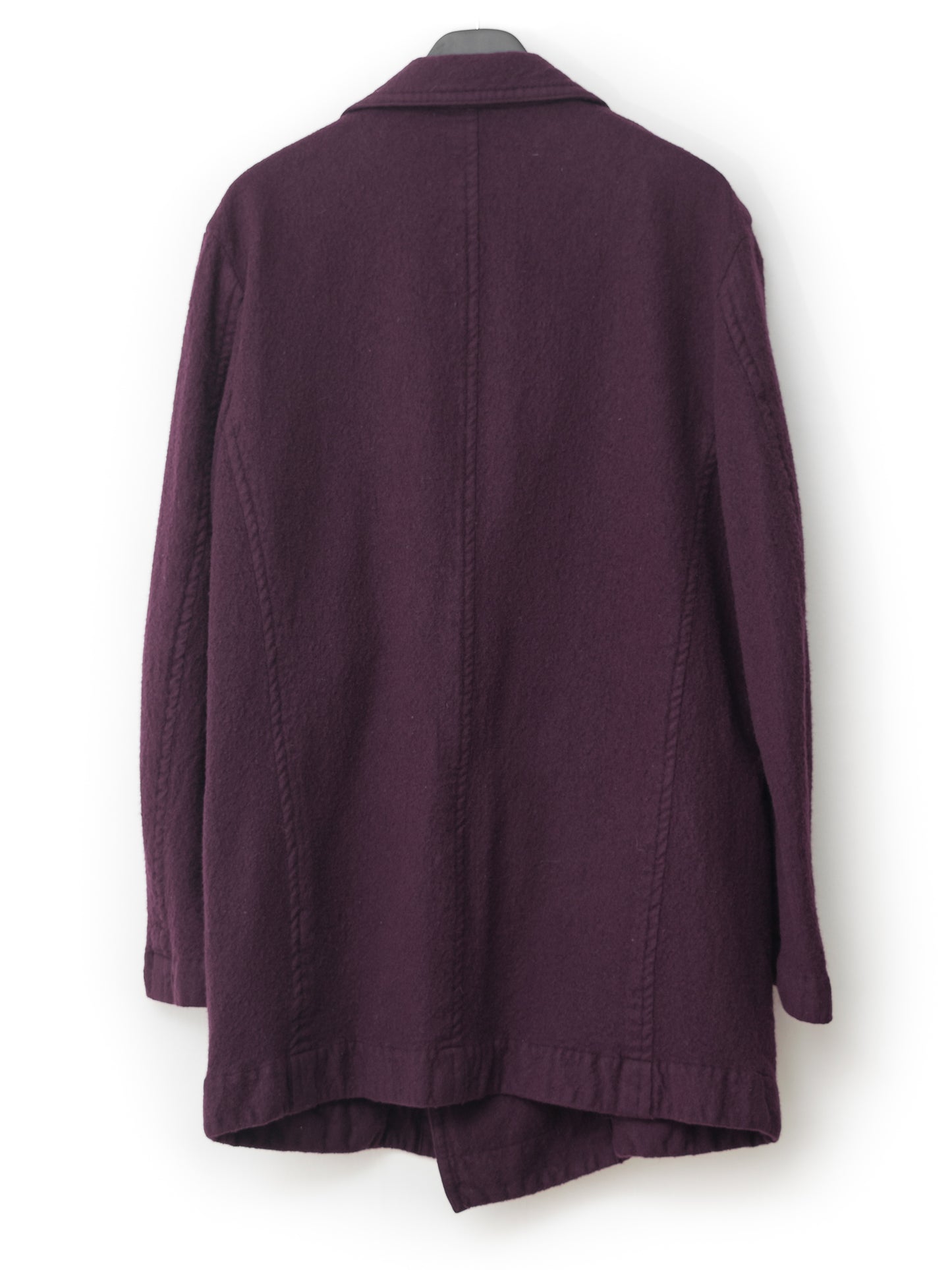 unstructured peacoat mulberry ∙ shrunken wool ∙ medium