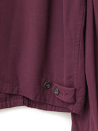 Zip Front Blouson Wine