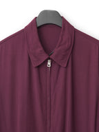 Zip Front Blouson Wine