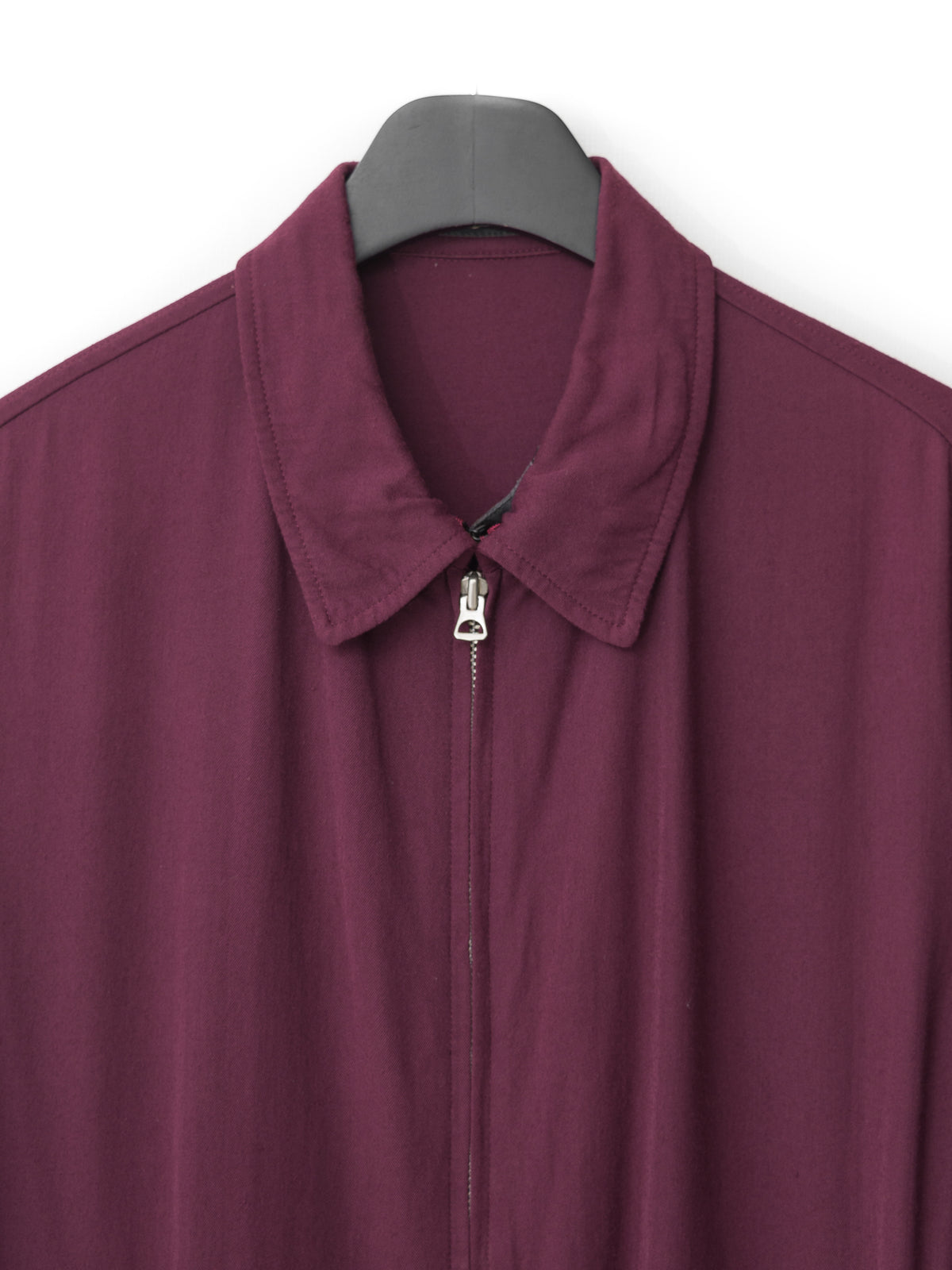 Zip Front Blouson Wine