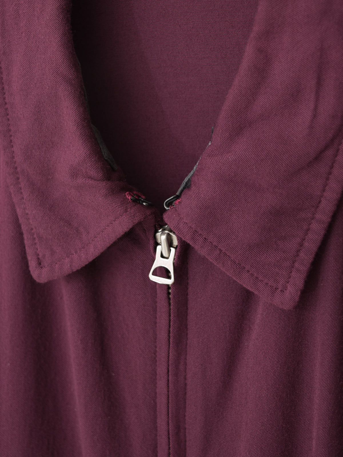 Zip Front Blouson Wine