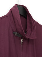 Zip Front Blouson Wine