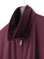 Zip Front Blouson Wine