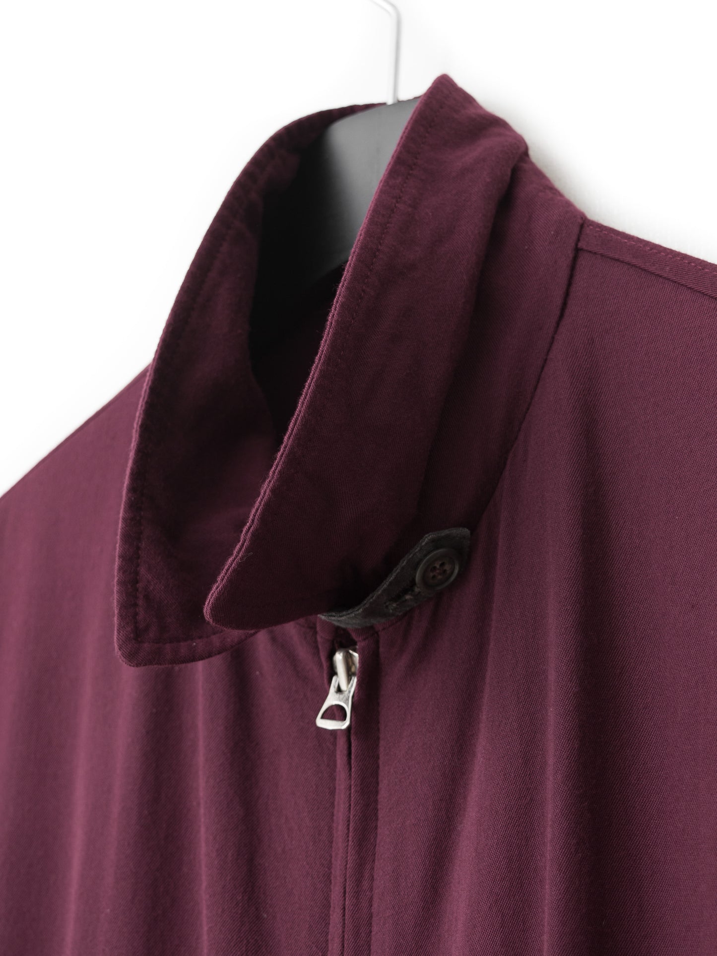 zip front blouson wine ∙ rayon ∙ one size