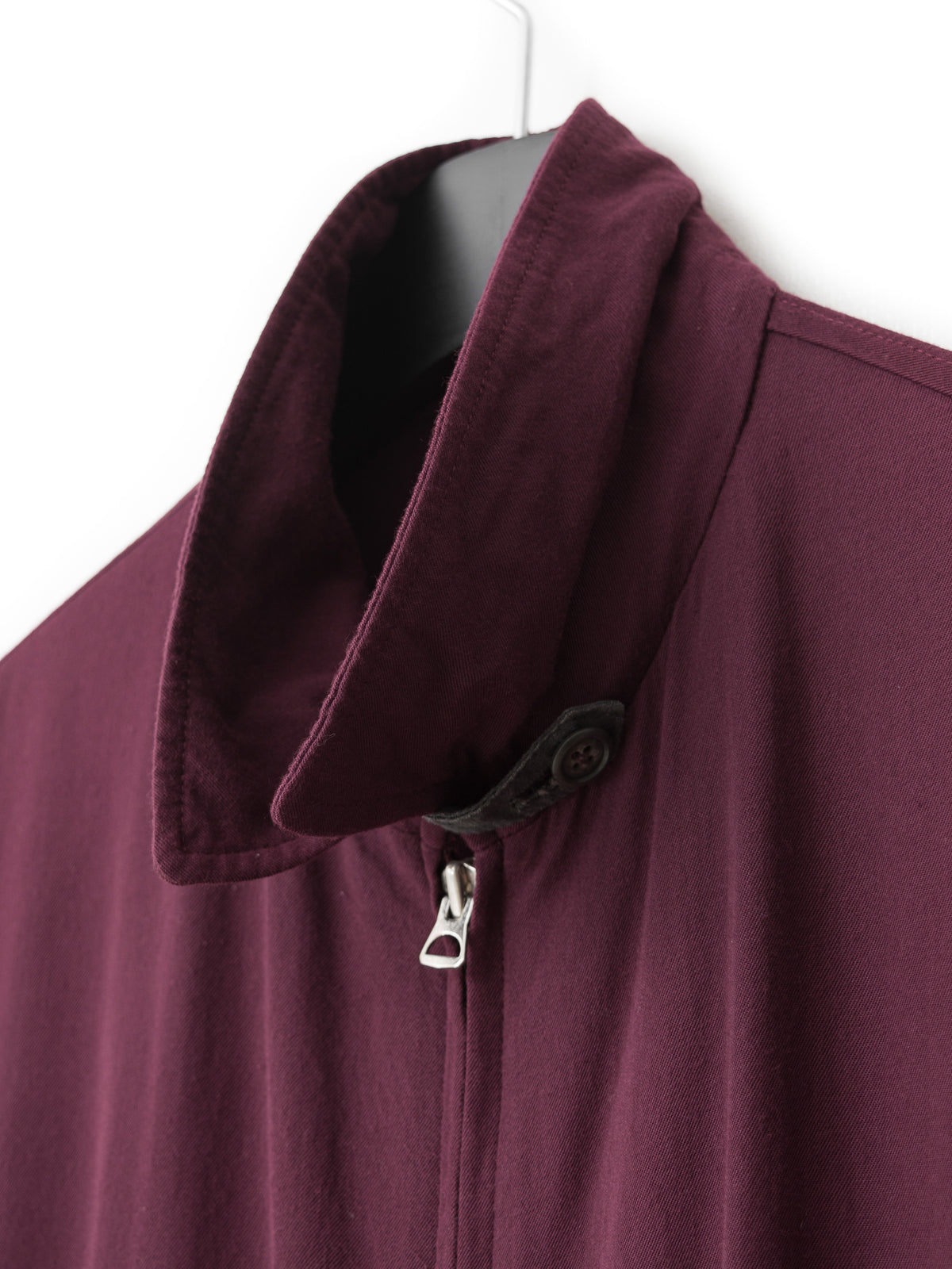 Zip Front Blouson Wine
