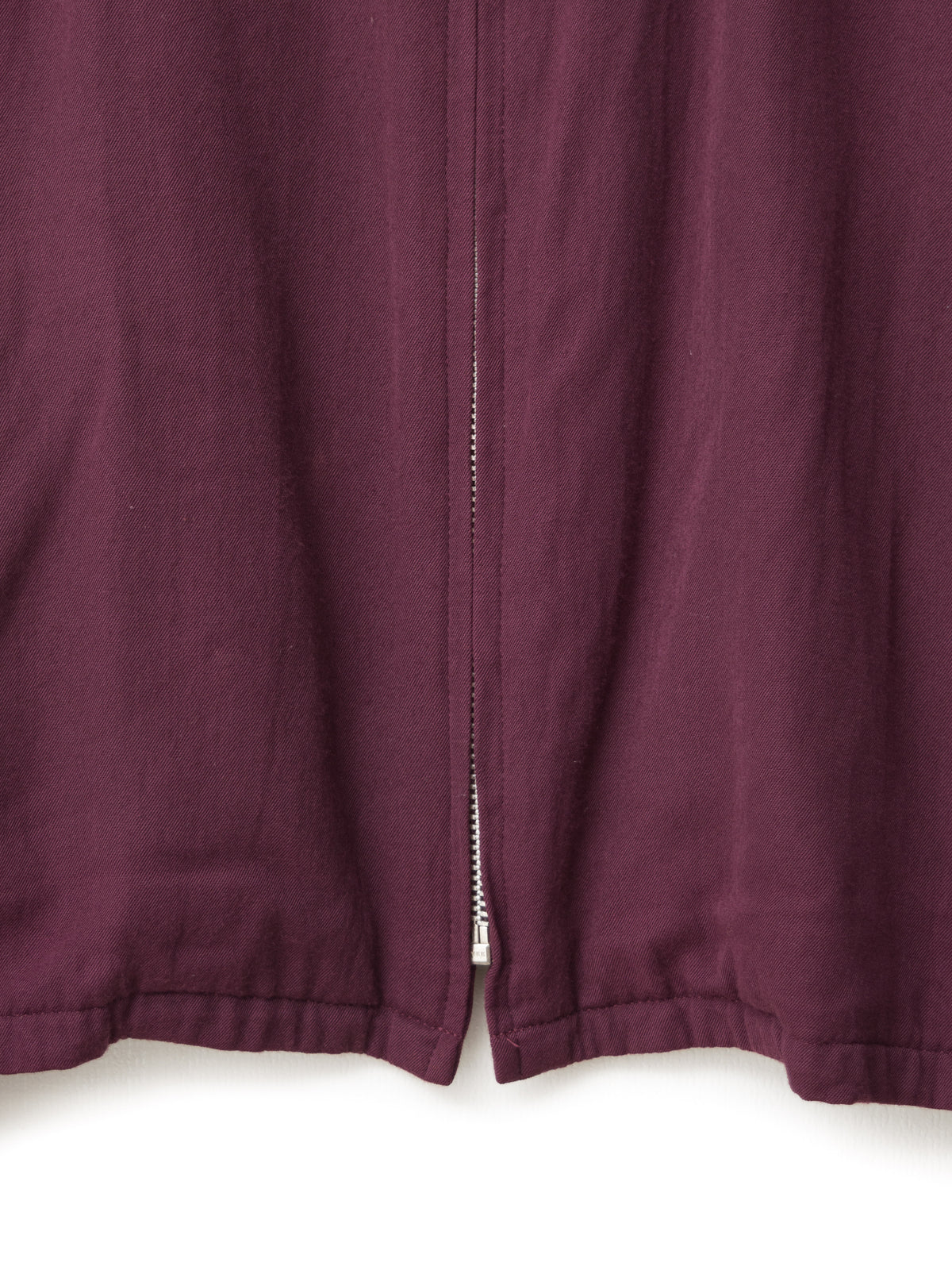 Zip Front Blouson Wine