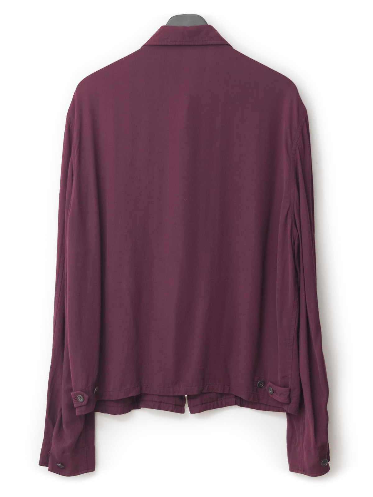 Zip Front Blouson Wine