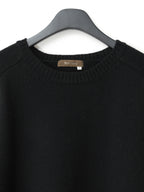 Saddle Shoulder Sweater Black