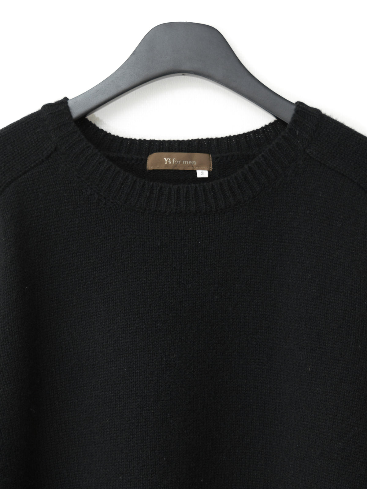 Saddle Shoulder Sweater Black