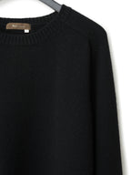 Saddle Shoulder Sweater Black