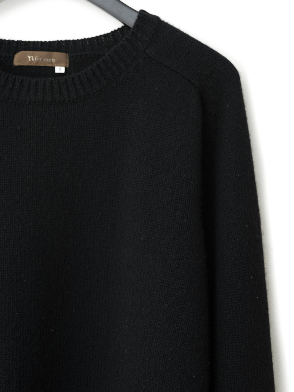 Saddle Shoulder Sweater Black