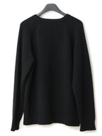 Saddle Shoulder Sweater Black