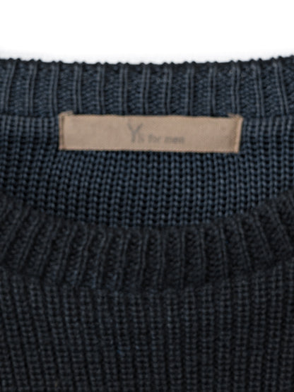 reversible sweater black navy ∙ cotton rayon ∙ one size