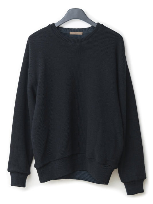 reversible sweater black navy ∙ cotton rayon ∙ one size