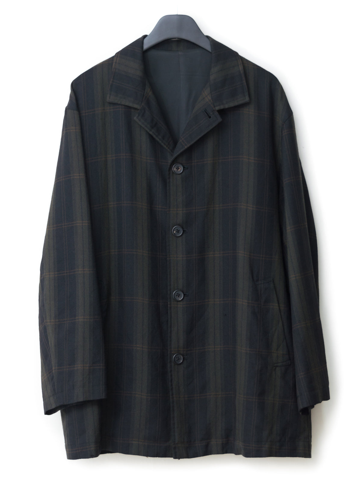 Mid Length Jacket Forest Tartan