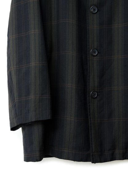 mid length jacket forest tartan ∙ wool ∙ one size