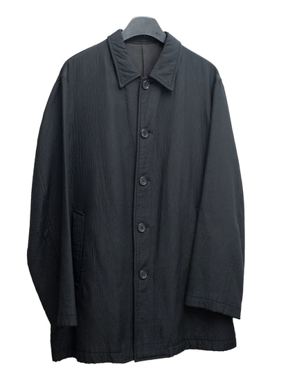 mid length jacket black ∙ silk wool nylon ∙ medium