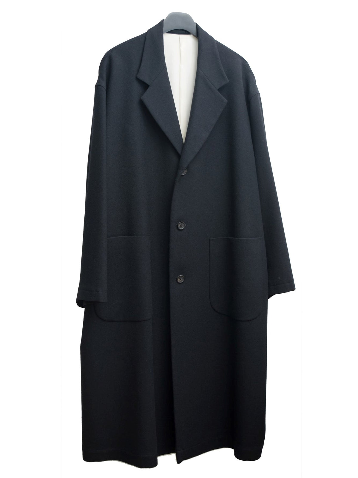 Notch Lapel Coat Black