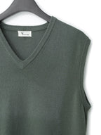 Knit Vest Herb Green