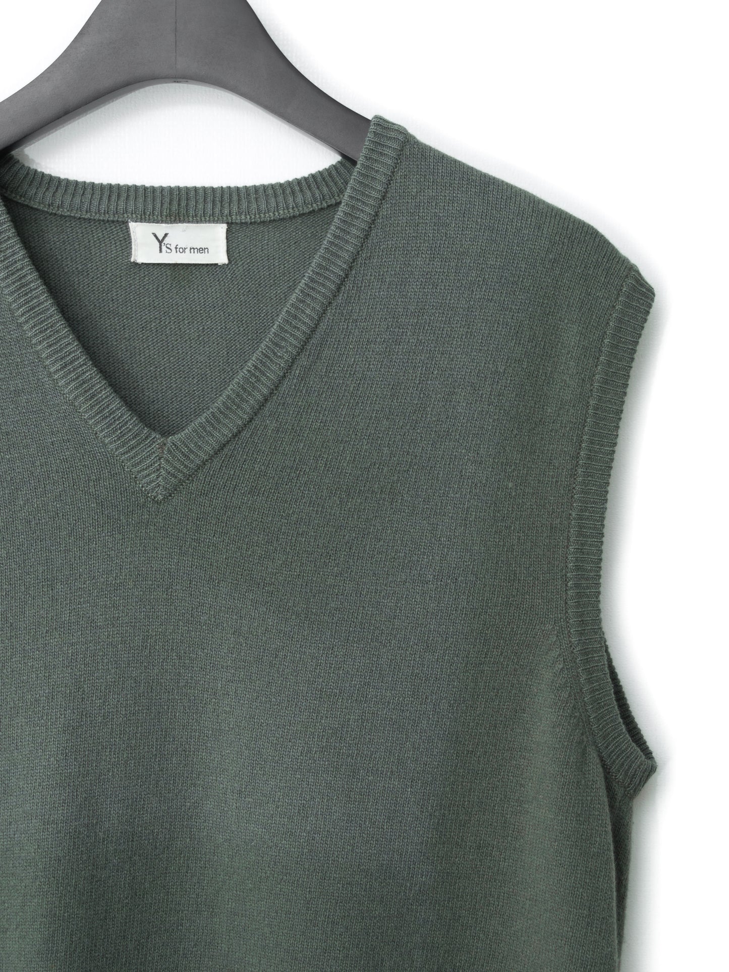 knit vest herb green ∙ wool nylon ∙ one size