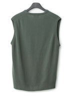 Knit Vest Herb Green