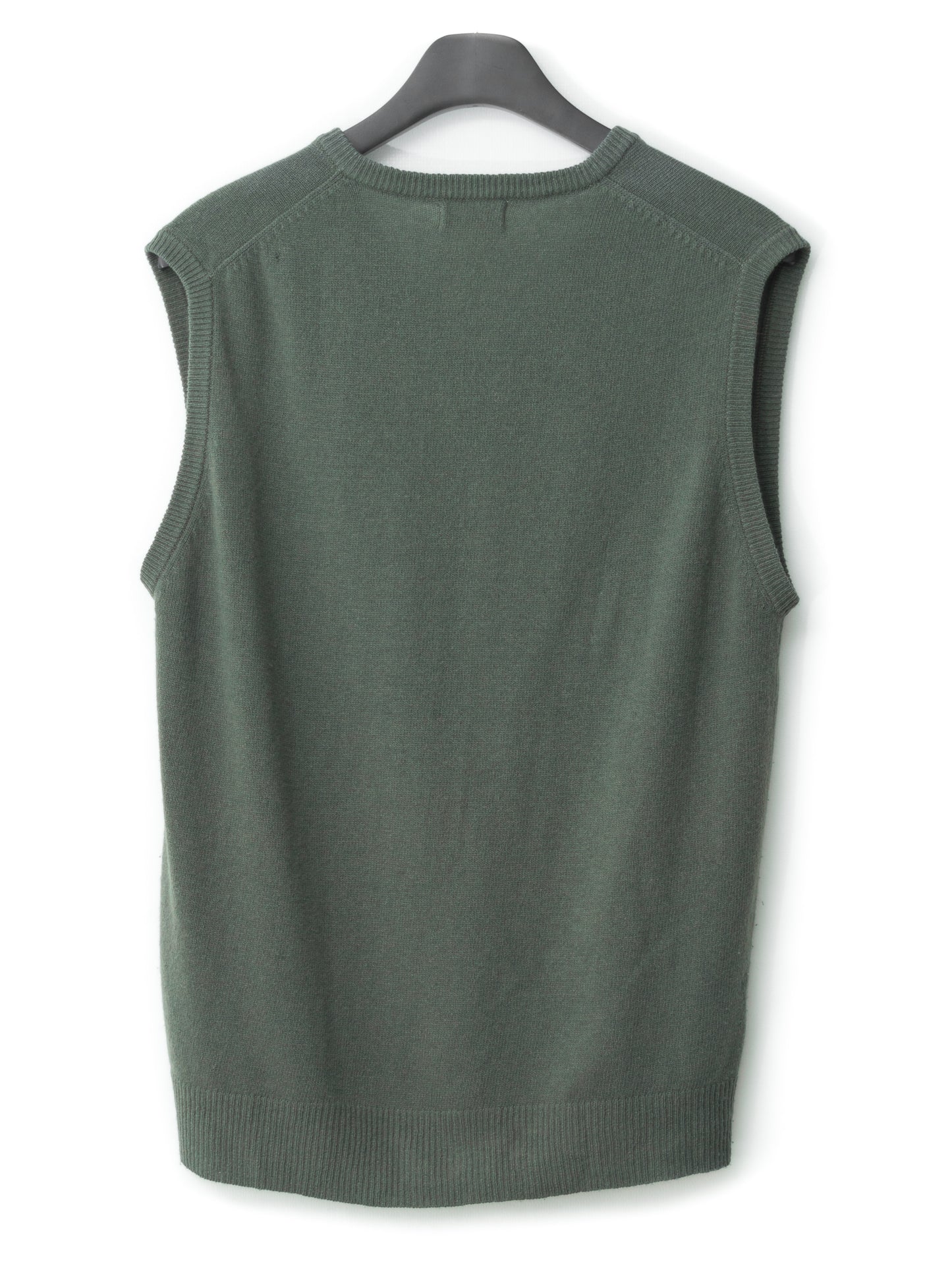 knit vest herb green ∙ wool nylon ∙ one size