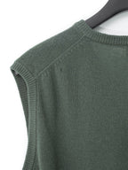 Knit Vest Herb Green