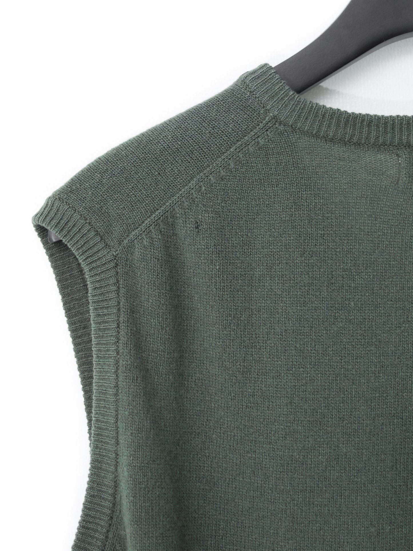 knit vest herb green ∙ wool nylon ∙ one size