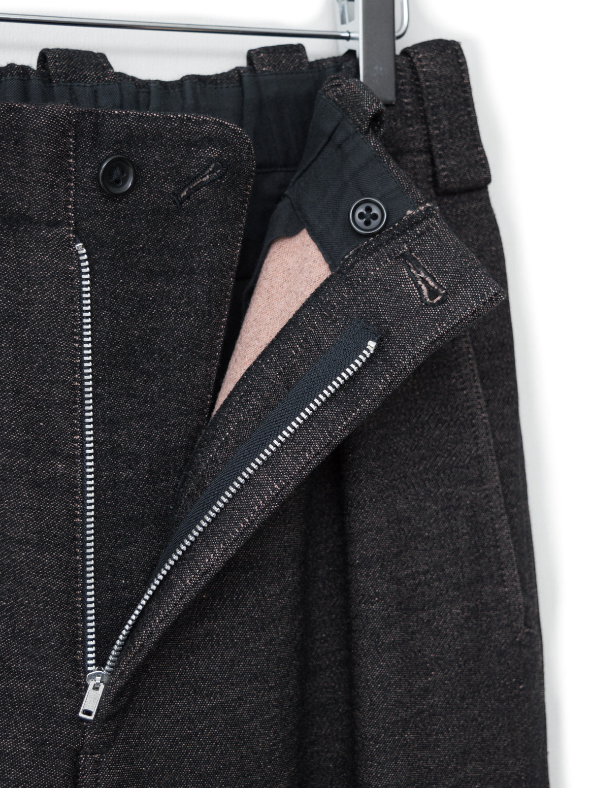 Elastic Waist Pants Rose Brown